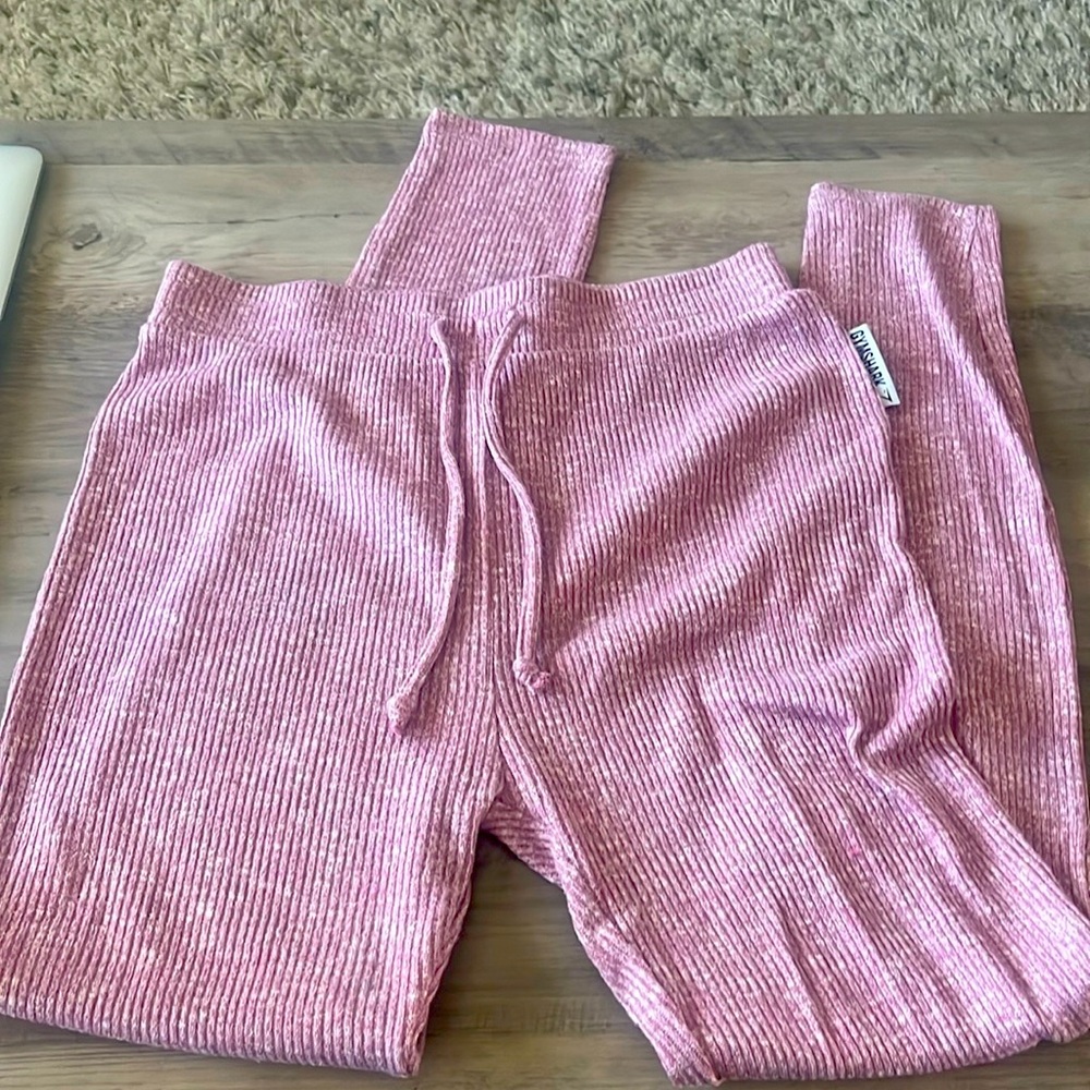 Gymshark pink sweat pant style legging